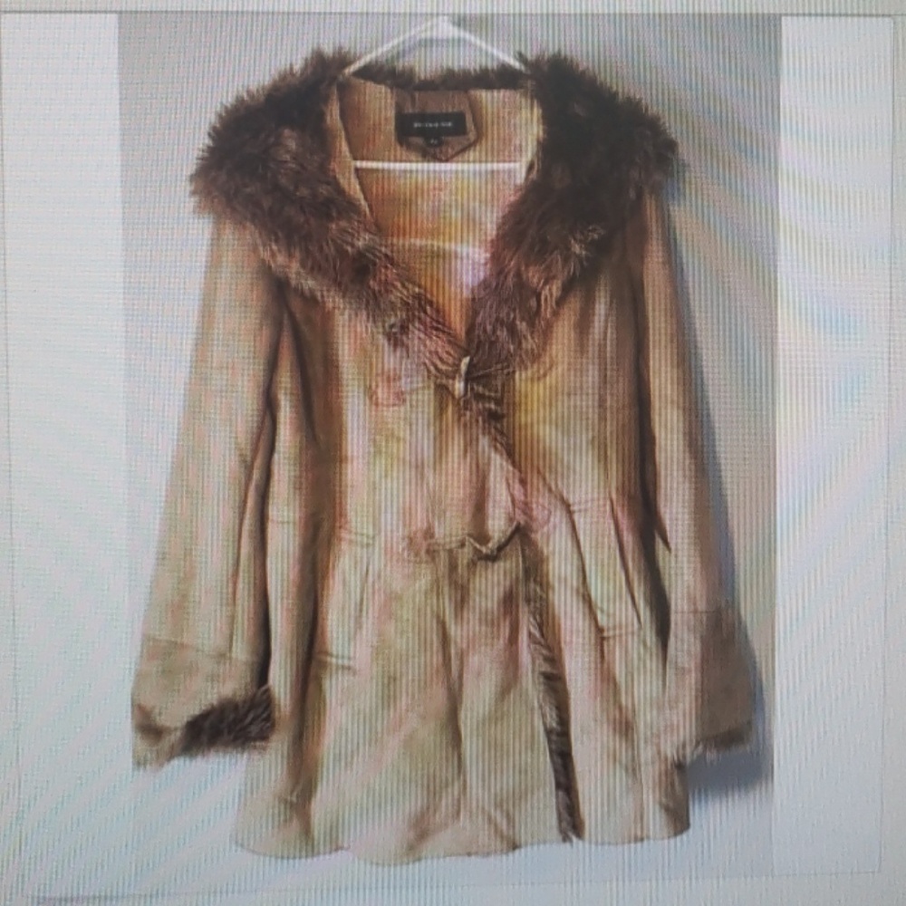 Jones New York Ladies Womens Winter Fur Coat
